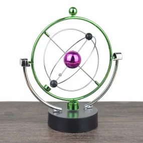 1 Pc Perpetual Motion Instrument Spherical Pendulum Orbital Revolving Ornament Toy for Home Office Birthday Gifts
