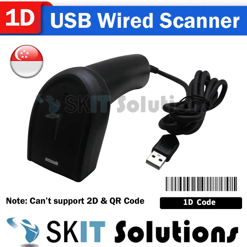 1D/2D/QR Barcode Wired/2.4GHz Wireless/Bluetooth Scanner Symcode Handheld Laser Scan Screen Reader