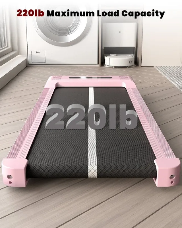 2-in 1 Electric Treadmill Under Desk Walking Pad with Bluetooth& Remote Control
