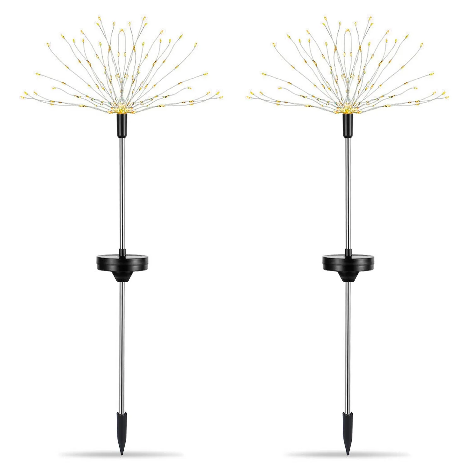 2-Piece: Solar Powered Starburst Garden Lights