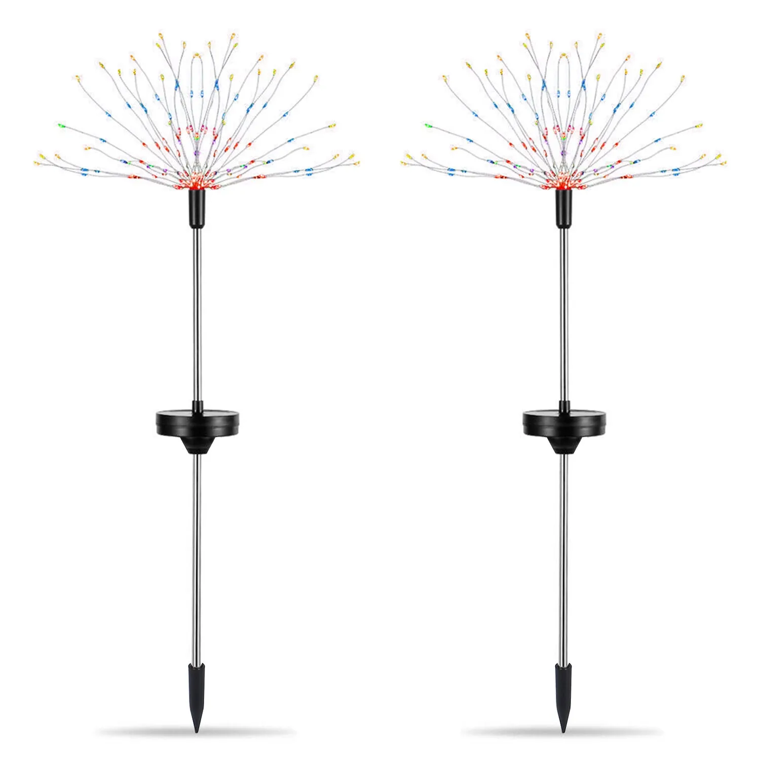 2-Piece: Solar Powered Starburst Garden Lights