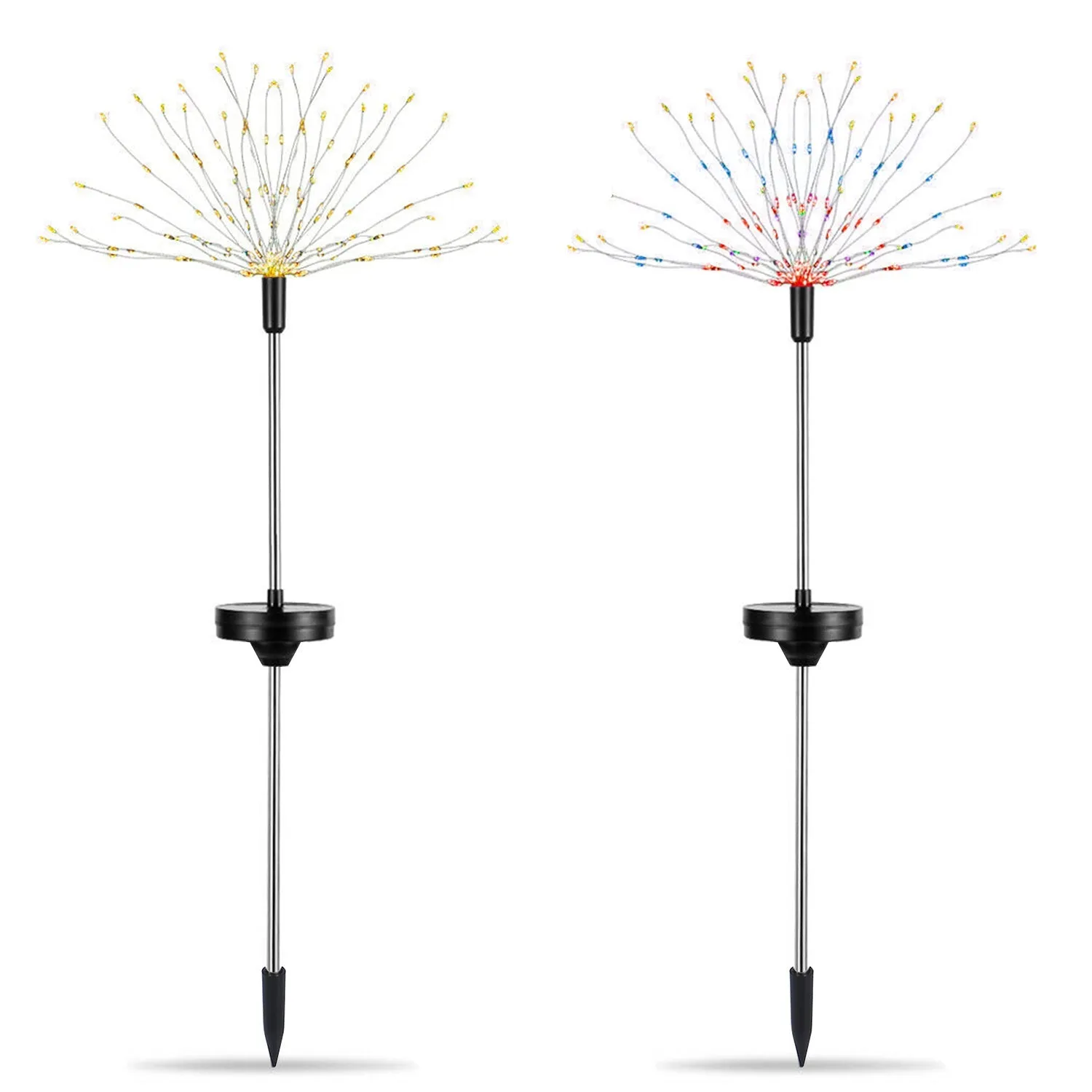 2-Piece: Solar Powered Starburst Garden Lights