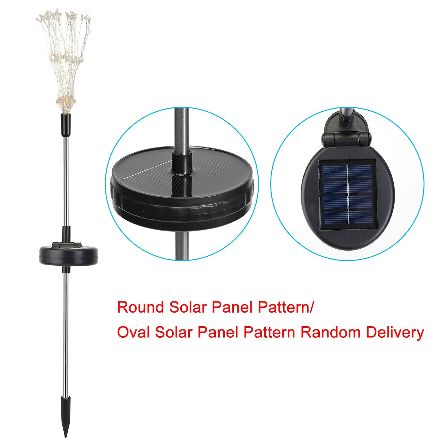 2-Piece: Solar Powered Starburst Garden Lights
