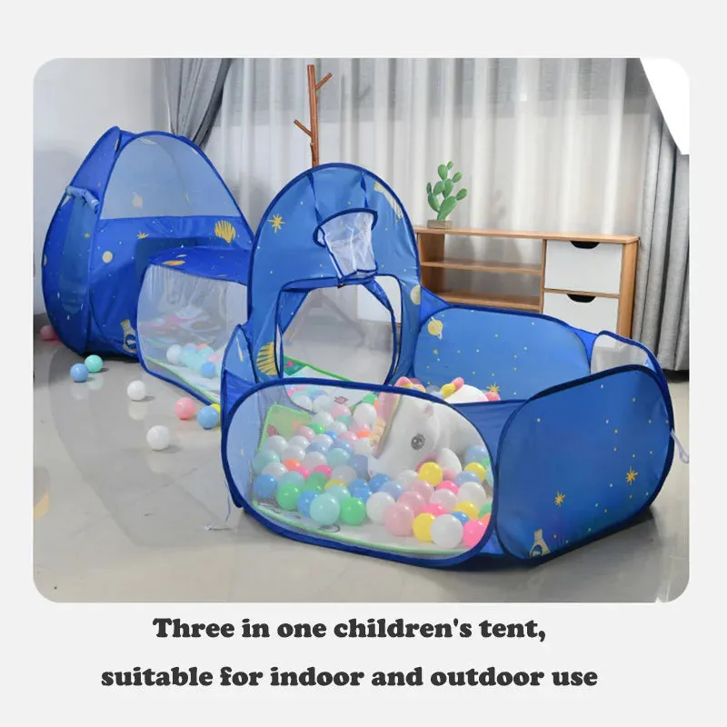 3 Pcs/set Portable Children's Crawling Tunnel Ocean Ball Pool Tents
