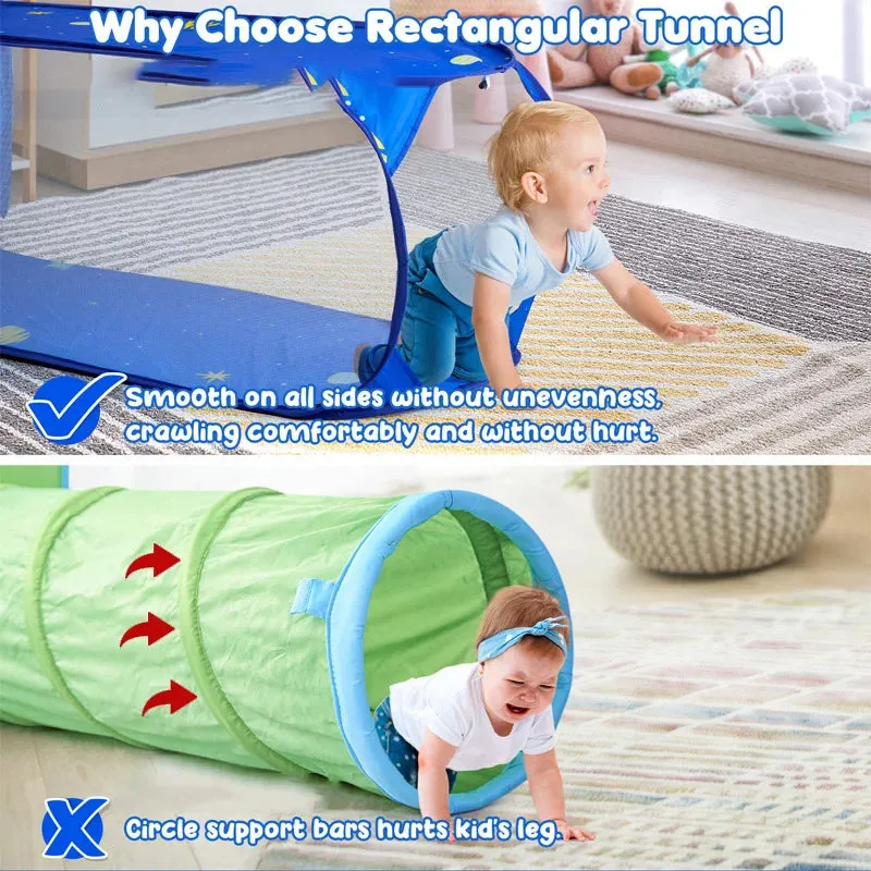 3 Pcs/set Portable Children's Crawling Tunnel Ocean Ball Pool Tents