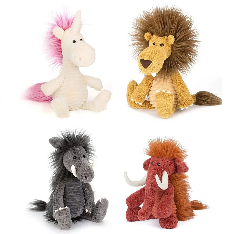 35CM Cute Unicorn Dinosaur Plushies Dolls Animals Lion Elephant Crocodile Pig Creative Stuffed Children's Toys Halloween Gifts