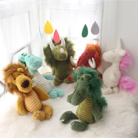 35CM Cute Unicorn Dinosaur Plushies Dolls Animals Lion Elephant Crocodile Pig Creative Stuffed Children's Toys Halloween Gifts