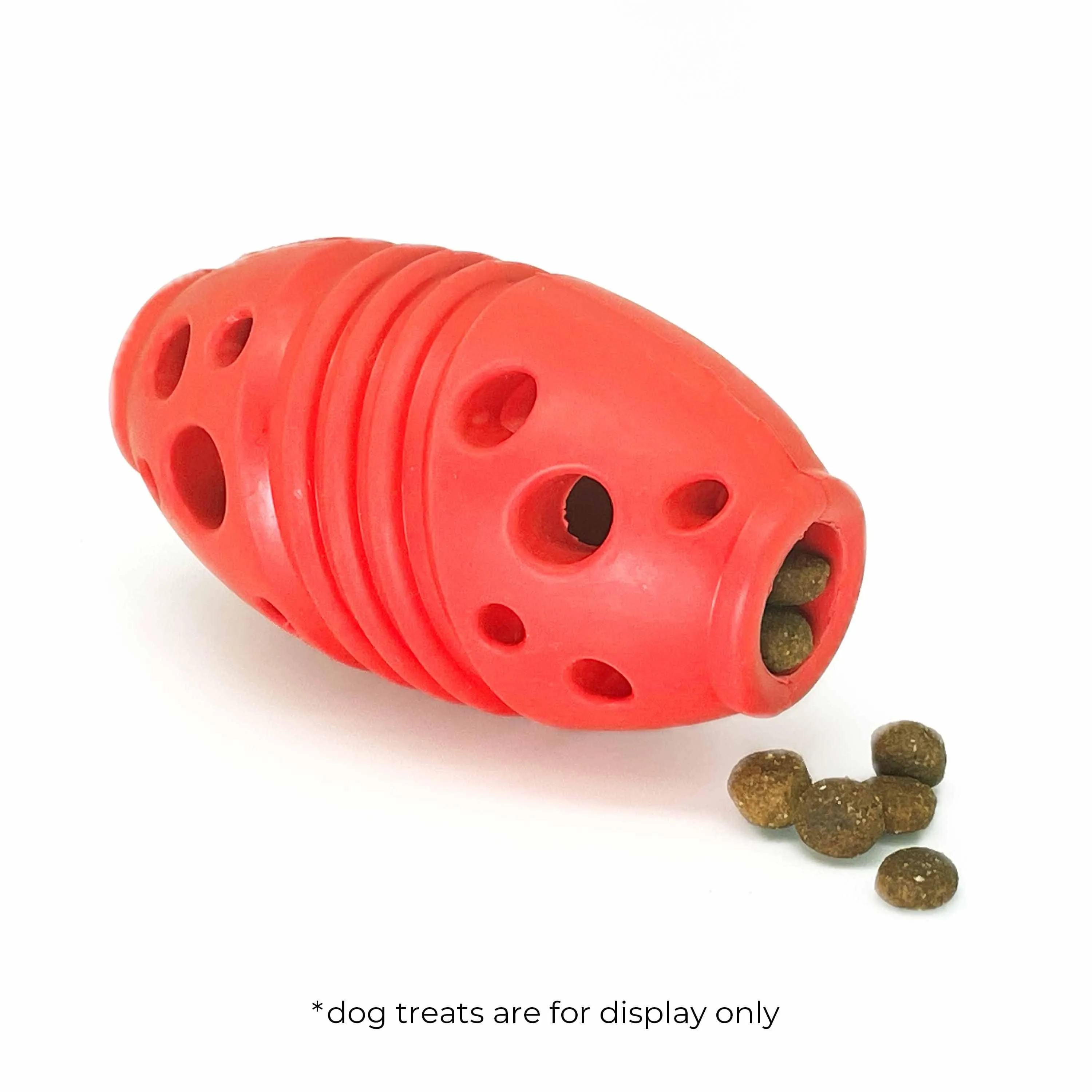 4 1/2" Natural Rubber Interactive Dog Chew Toy / Treat  Slow Feeder