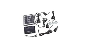 4W Solar Powered Panel 3 LED Light Lamp