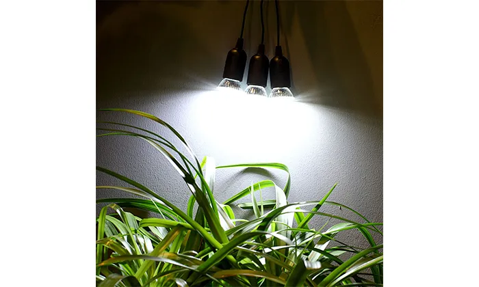 4W Solar Powered Panel 3 LED Light Lamp