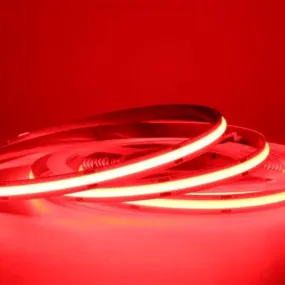 5 Meter 24V LED COB Strip Red IP20 (Power Supply Not Included)