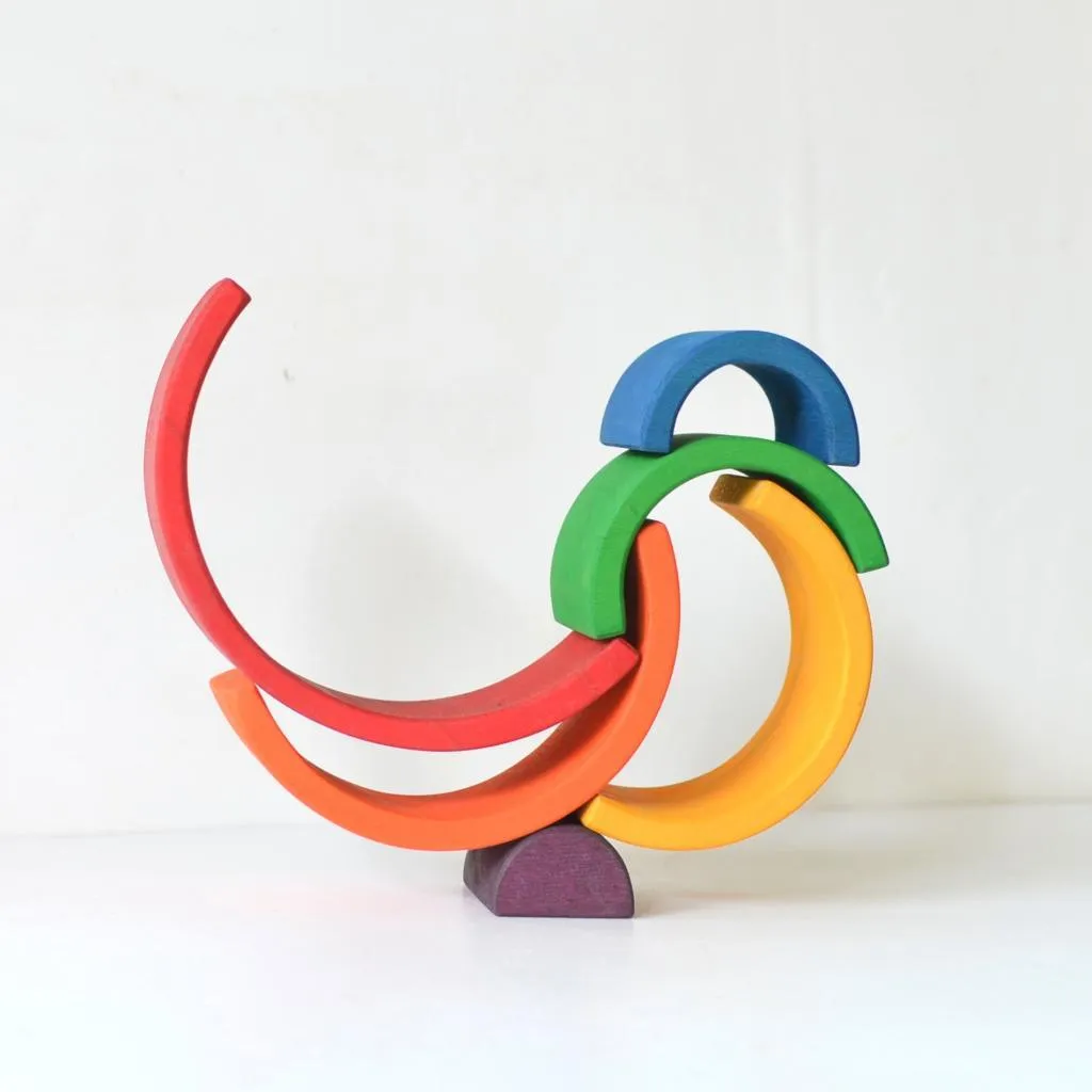 6-Piece Rainbow Stacker