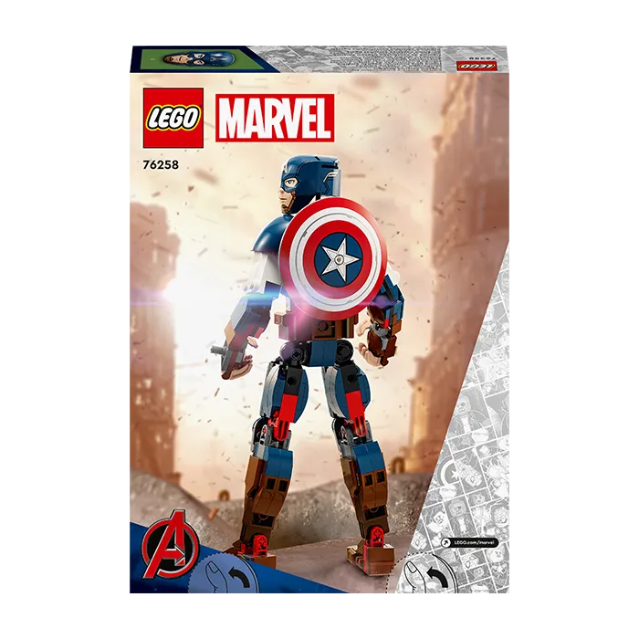 76258 MARVEL AVENGERS CAPTAIN AMERICA CONSTRUCTION FIGURE