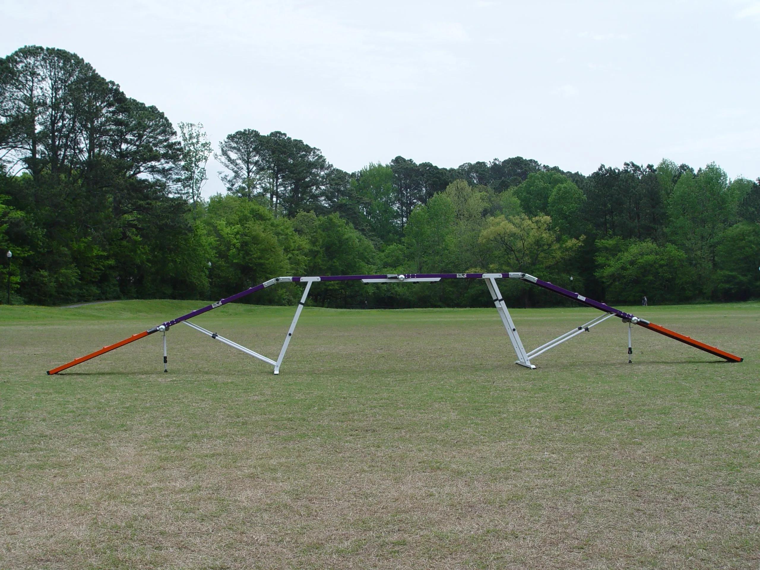 *8’ Dog Walk, Rubber Top, Aluminium Boards, Metal Steel Structure, On-Wheels Interface Ready
