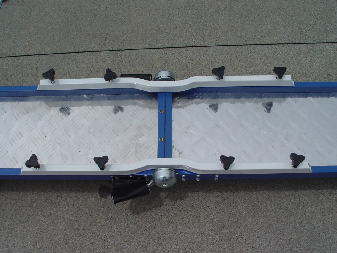 *8’ Dog Walk, Rubber Top, Aluminium Boards, Metal Steel Structure, On-Wheels Interface Ready
