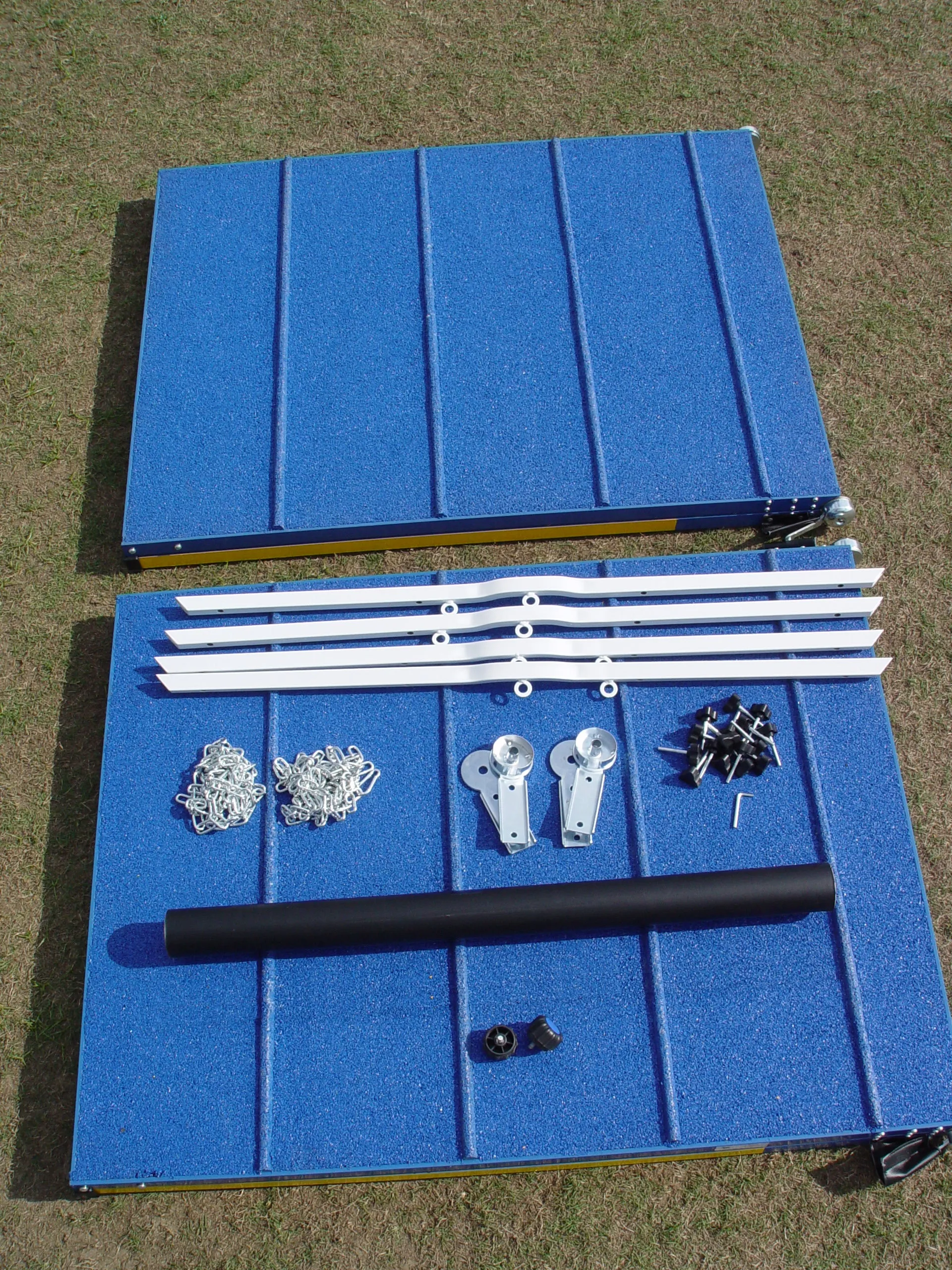 *9’ Dog Agility A-Frame, Rubber Top, On-Wheels-Interface Ready, Blue/Yellow