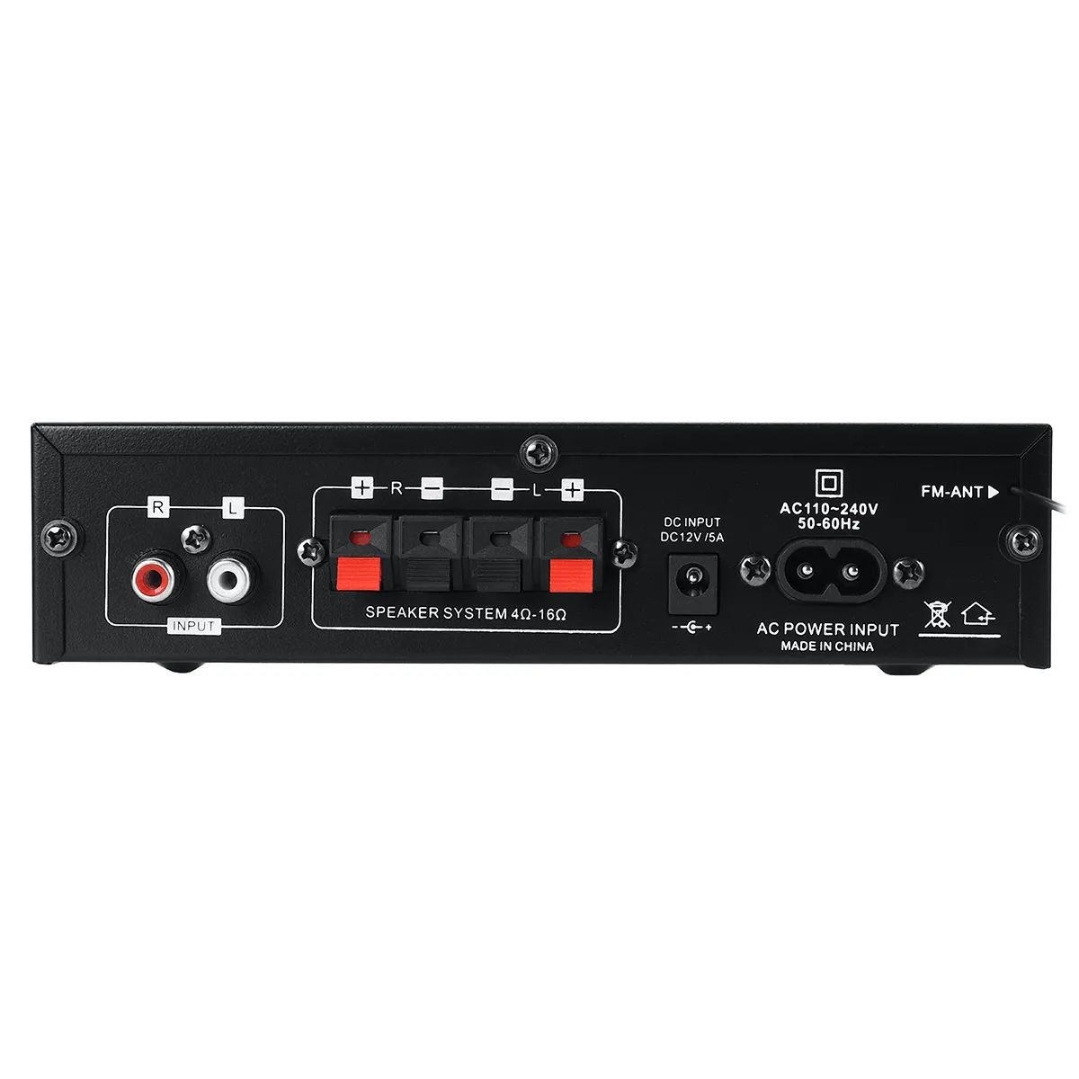AK35 110V-240V Bluetooth 5.0 Stereo Power Amplifier USB Wireless Music Speakers