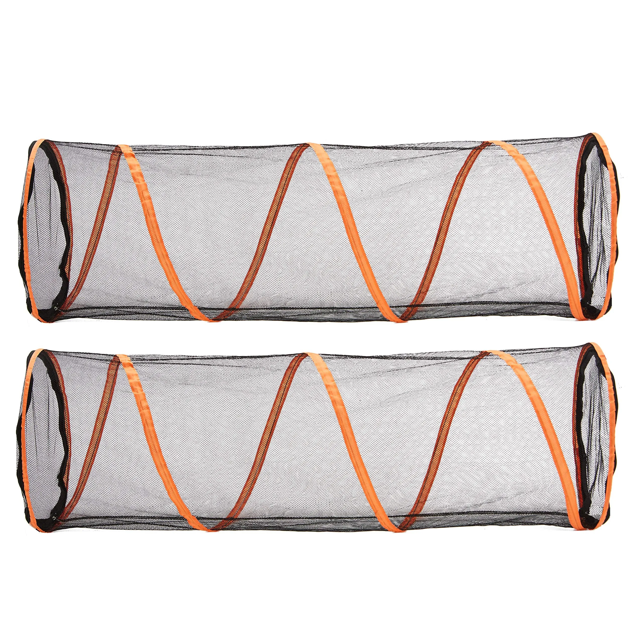 Alfa Gear Folding Mesh Tunnel for Cats, Indoor/Outdoor Play, 2 Pcs