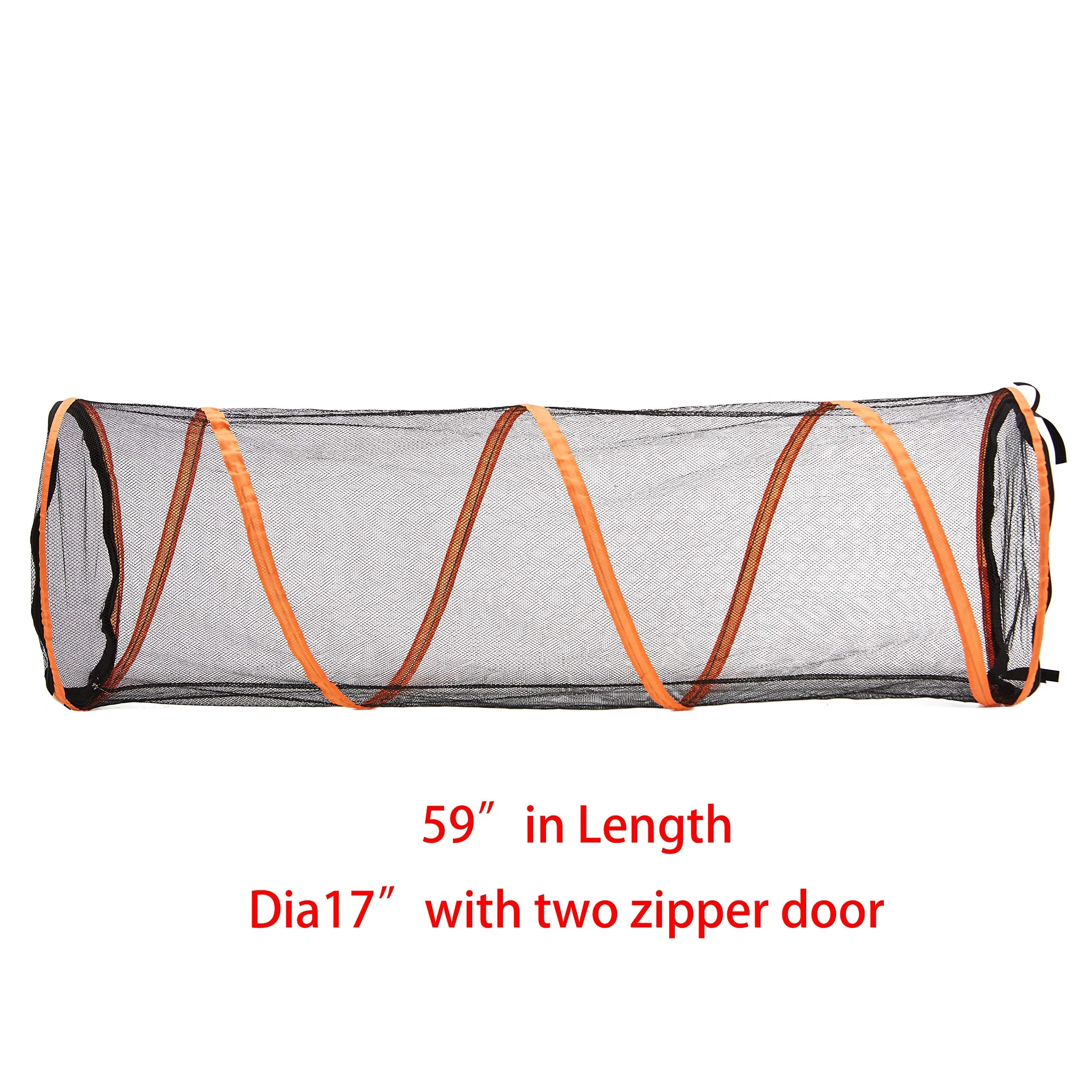 Alfa Gear Folding Mesh Tunnel for Cats, Indoor/Outdoor Play, 2 Pcs