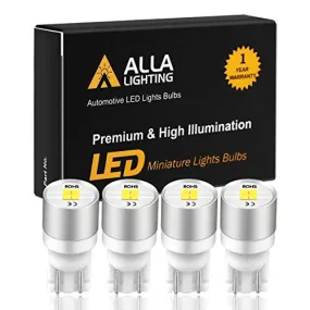 Alla Lighting Newest 194 LED Bulbs Extremely Super Bright T10 168 W5W 2825 175 158 CANBUS Replacement 12V 1616 SMD Car License Plate Light Interior Map Dome Door Lights, 6000K Xenon White