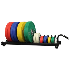 American Barbell Horizontal Rolling Bumper Plate Storage Rack