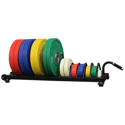 American Barbell Horizontal Rolling Bumper Plate Storage Rack