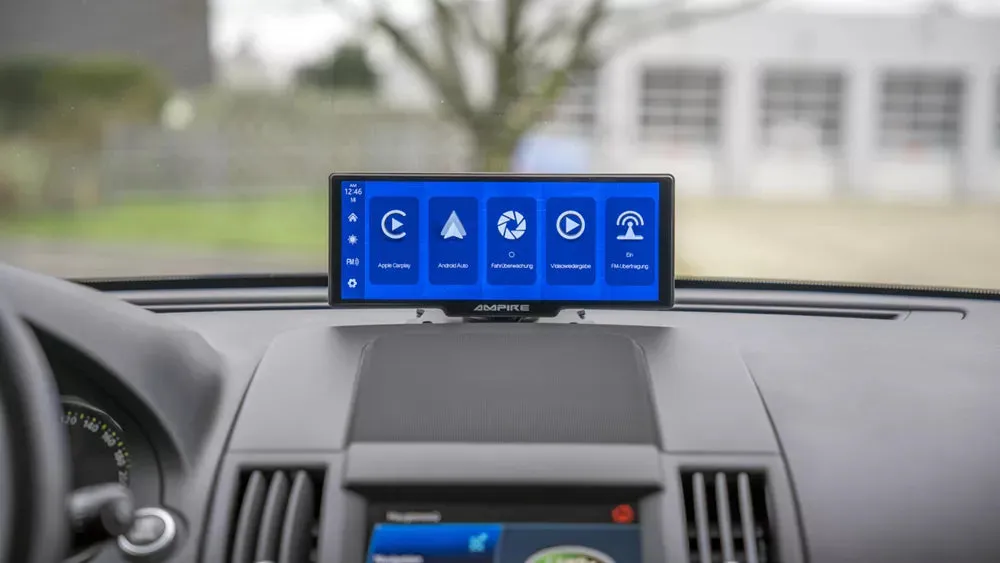 AMPIRE CPM100, automobilinė multimedija - monitorius, belaidis CarPlay