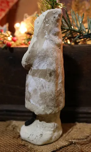 Belsnickle Santa Dovetailed Box Greens Lights Up
