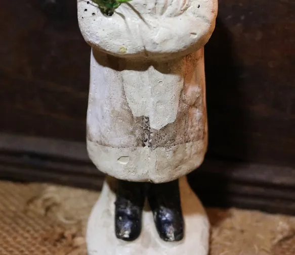 Belsnickle Santa Dovetailed Box Greens Lights Up