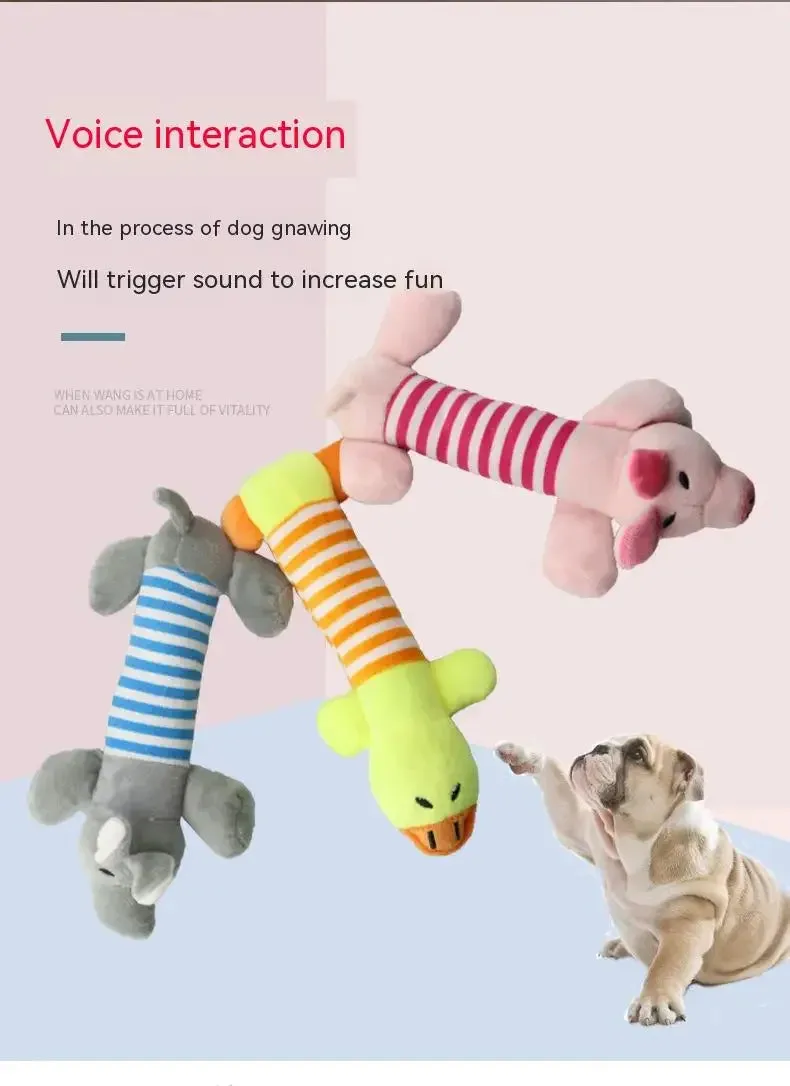 Best Pet Supplies Dog Toy Cute No Stuffing Duck with Soft Squeaker Fun for Indoor Puppies Senior Pups Plush No Mess Chew Play