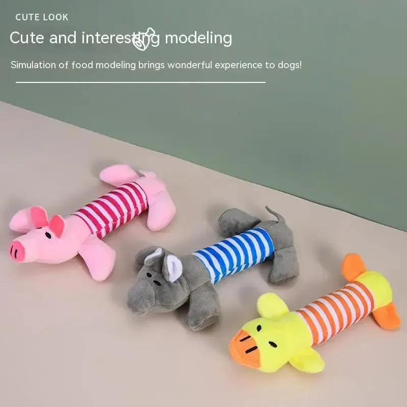 Best Pet Supplies Dog Toy Cute No Stuffing Duck with Soft Squeaker Fun for Indoor Puppies Senior Pups Plush No Mess Chew Play
