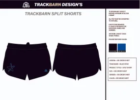 Black-Star- Youth Split Track Short