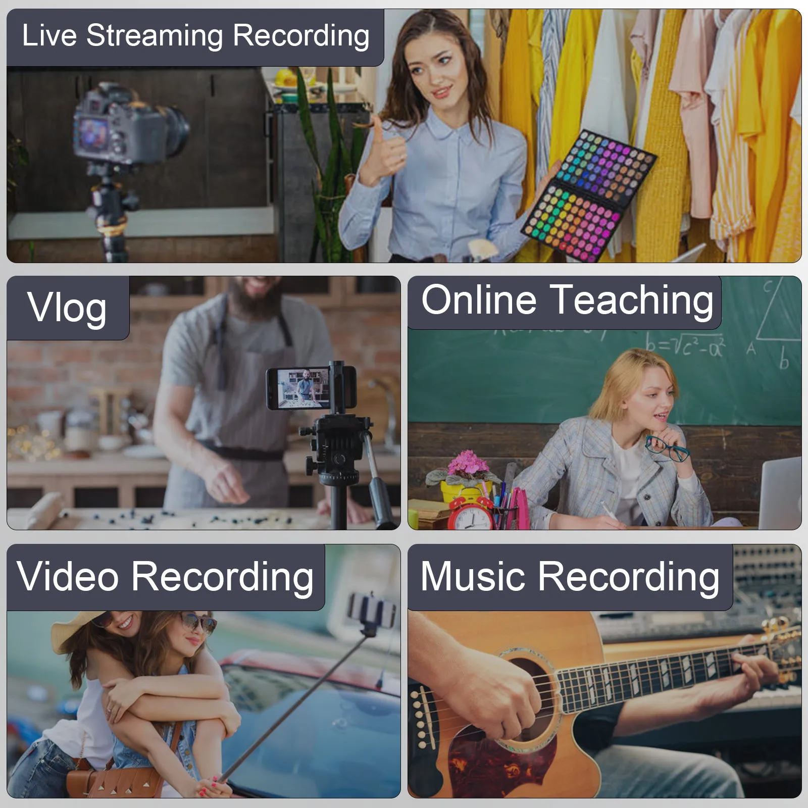 Bluetooth Wireless Lavalier Microphone Portable Audio Video Recording Lapel Mic fr i-Phone Android DSLR Camera Vlog Live