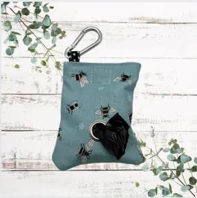 Buzzing bee handmade dog poo bag dispenser