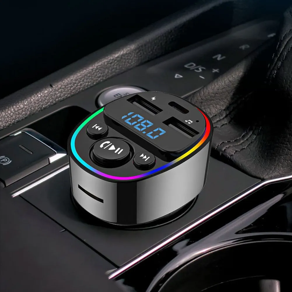 Car Mp3 Player Bluetooth-compatible Receiver Hands Free Phone