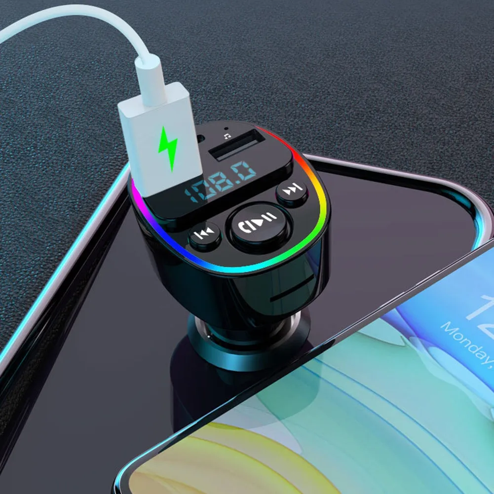 Car Mp3 Player Bluetooth-compatible Receiver Hands Free Phone