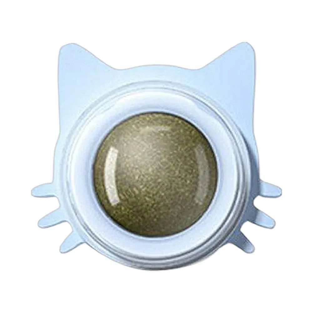 Catnip Wall Toys Rotatable Kitten Chew Toys Teeth Cleaning Cat Bite Toy for Indoor Cats Healthy Removes Balls Interactive Cat