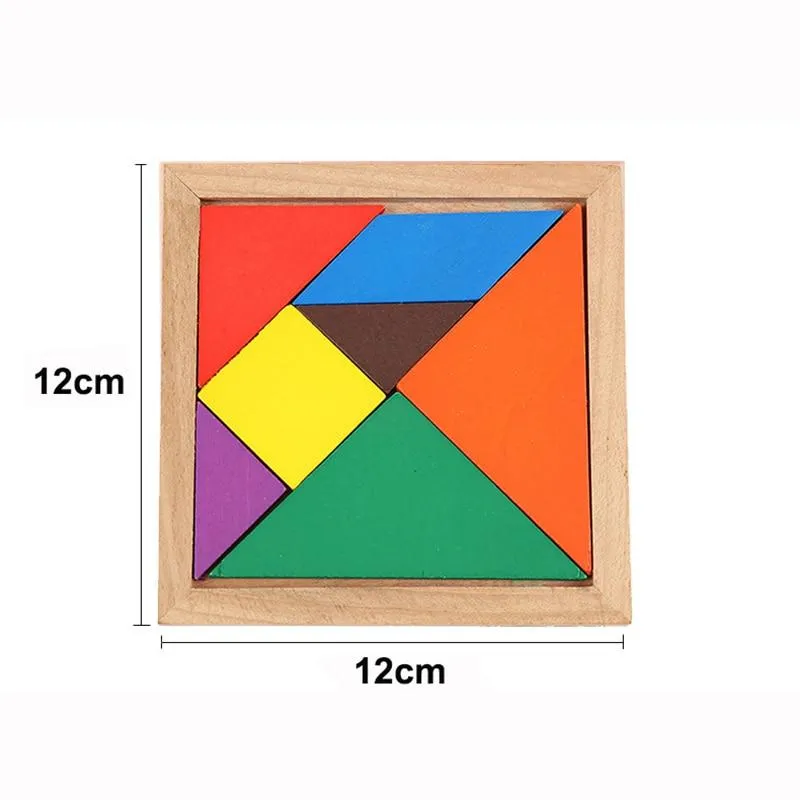 Children Wooden Jigsaw Puzzle Baby Early Educational Development Toys Wood Puzzles Geometric Shape Learning Toy for kids E-C301
