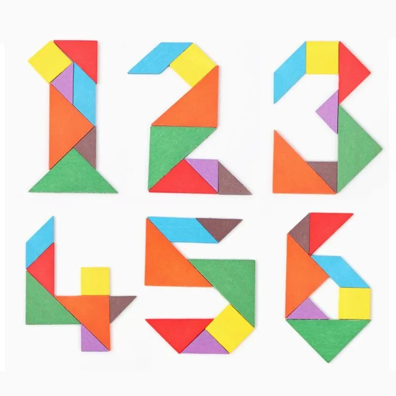 Children Wooden Jigsaw Puzzle Baby Early Educational Development Toys Wood Puzzles Geometric Shape Learning Toy for kids E-C301
