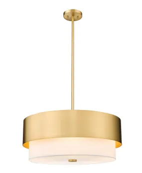 Counterpoint Five Light Chandelier in Modern Gold