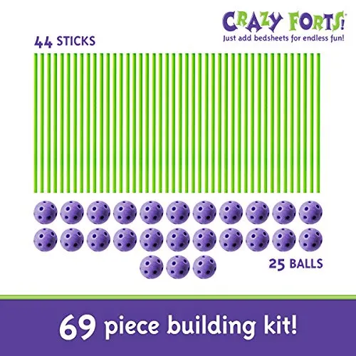 Crazy Forts, Purple, 69 Pieces