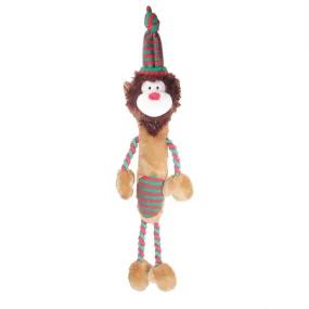 Cupid & Comet | Christmas Plush & Rope Dog Toy | Lennon The Lion Tugger