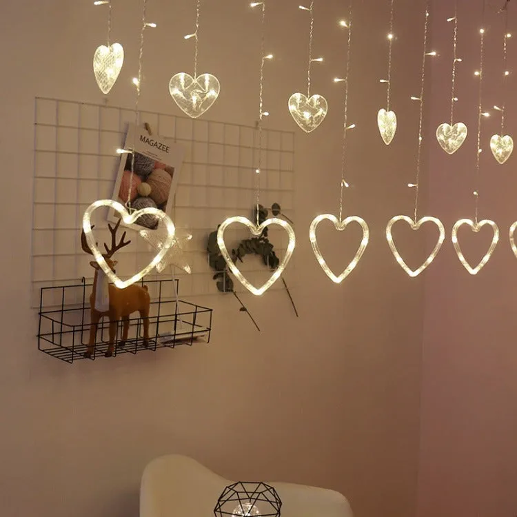 Curtain String Lights | Heart 2.5m Plug-In