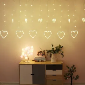 Curtain String Lights | Heart 2.5m Plug-In