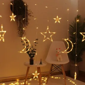 Curtain String Lights | Moon Star 3.5m Plug-In
