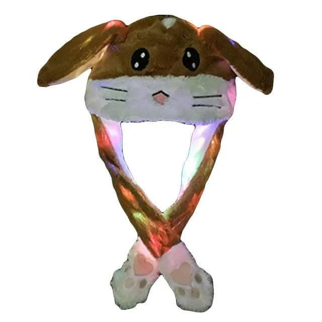 Cute Flashing Move-able Ears Hat