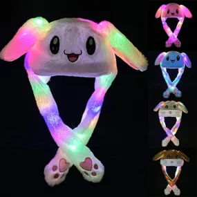 Cute Flashing Move-able Ears Hat