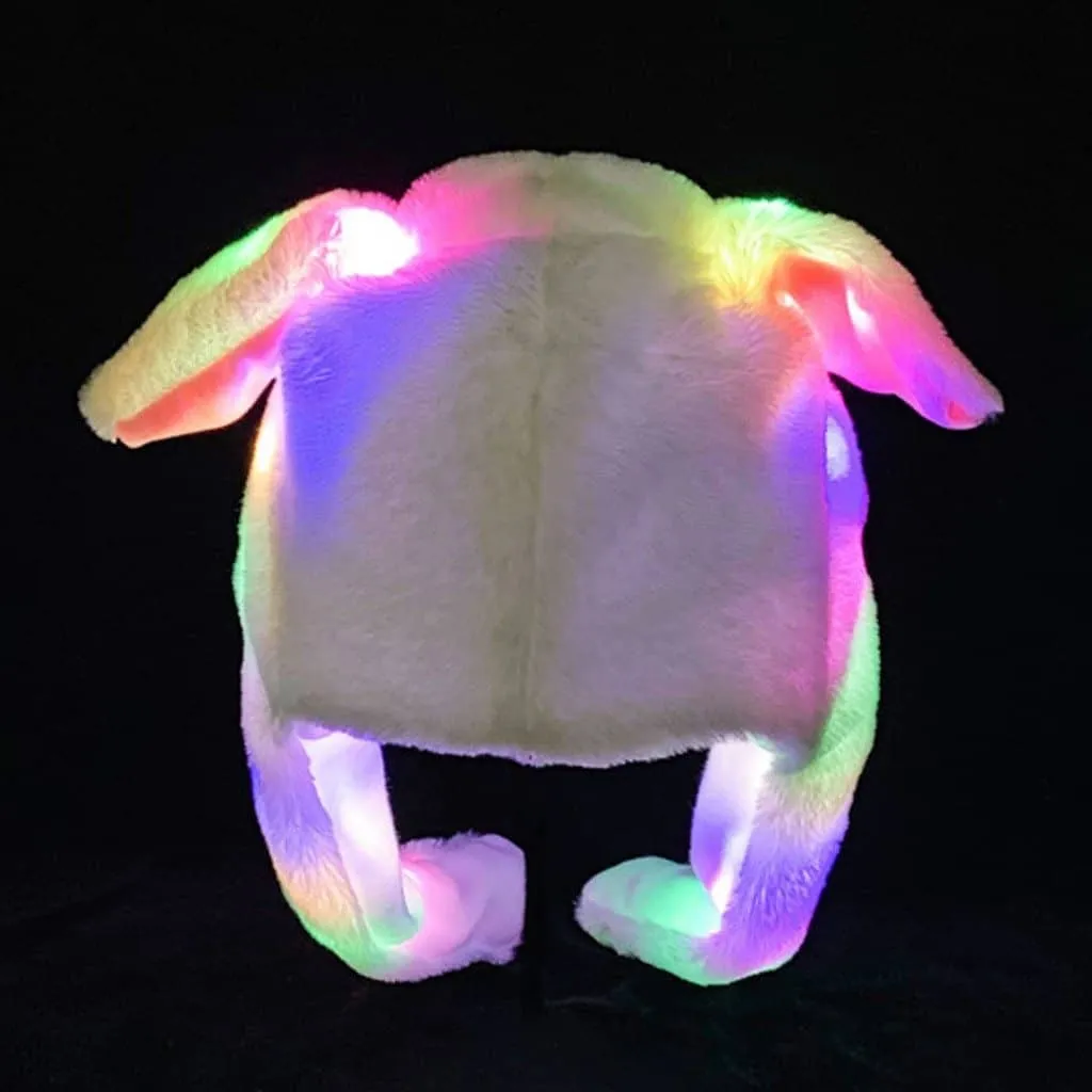 Cute Flashing Move-able Ears Hat