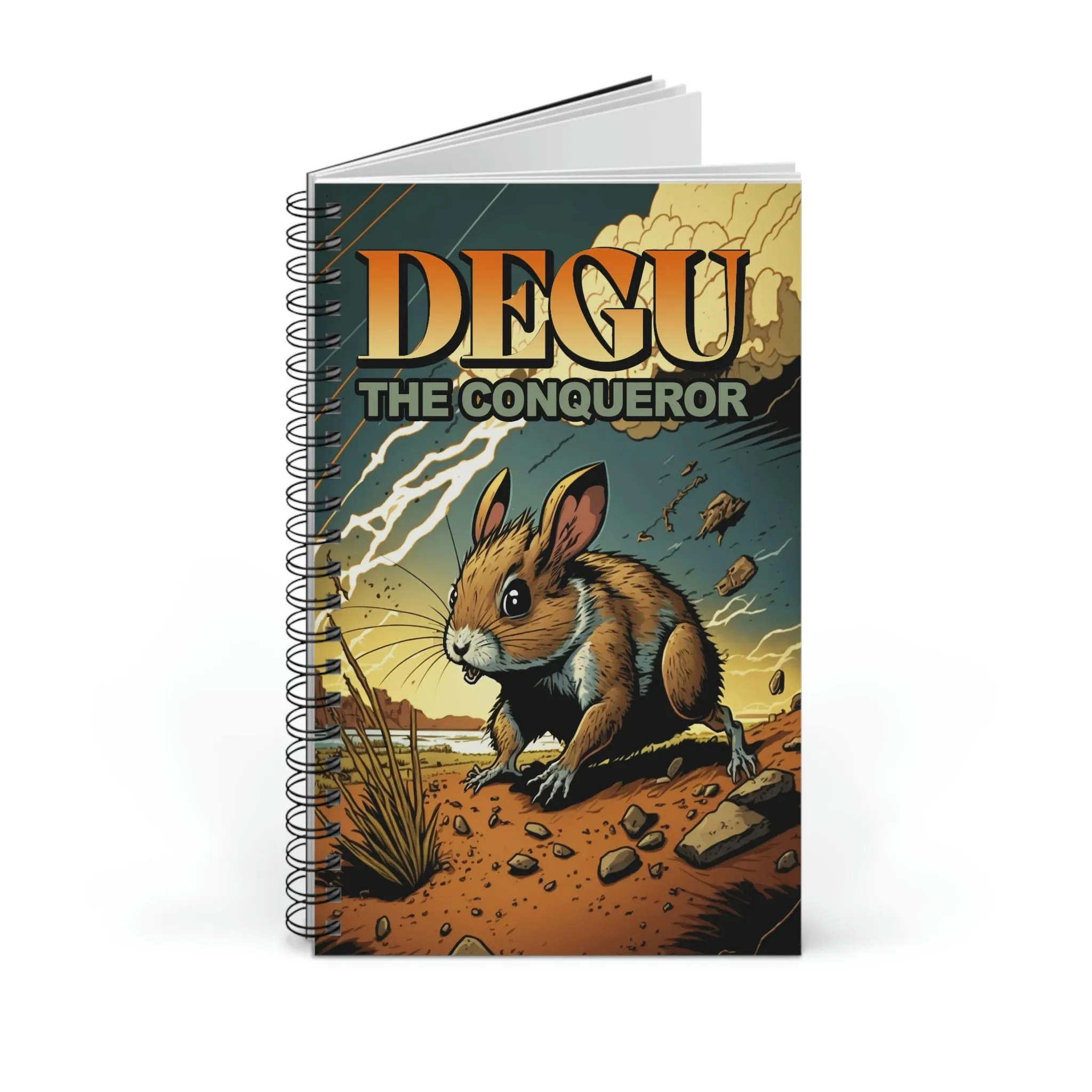 Degus Graphic Novel Cover Spiral Journal Notebook Sketch Book