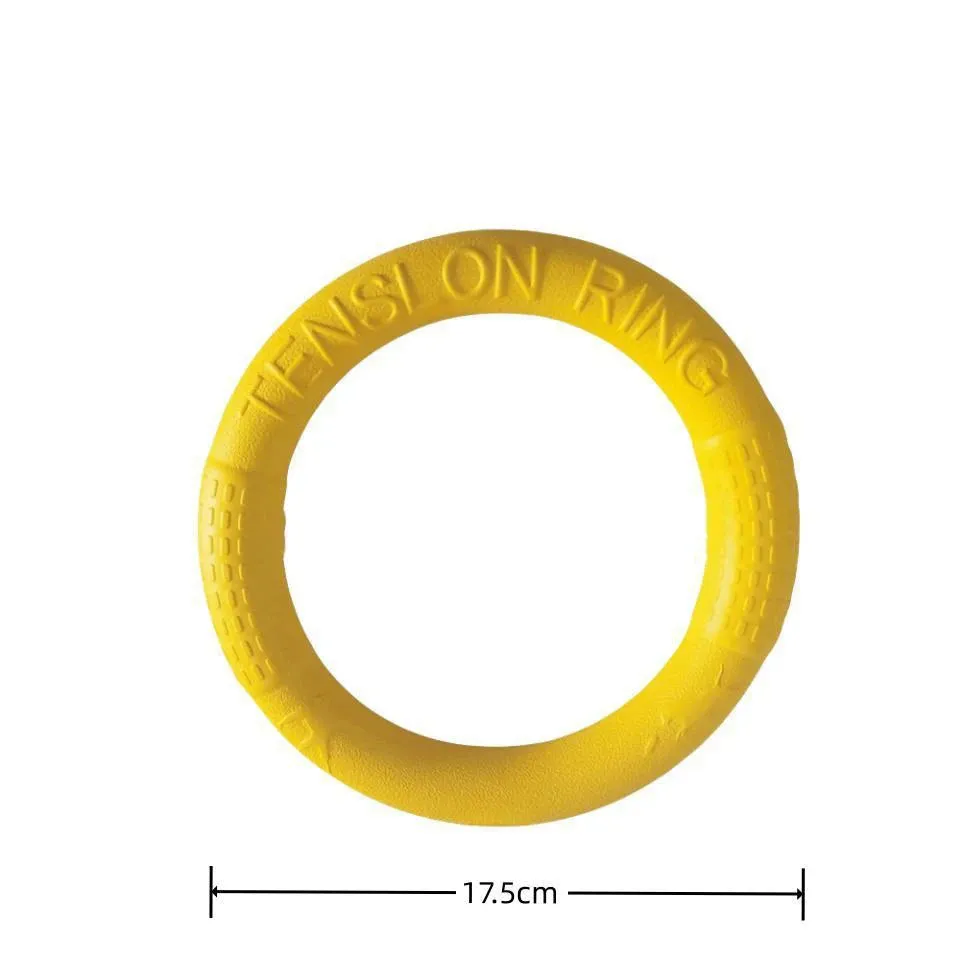 Dog Ring Toys Indestructible Chewing Flying Floating Training Tools Fetch for Small Medium Large Dogs Throwing Catching Flying
